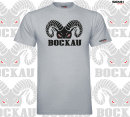 T-Shirt Grau Melange/Black  Bock SC Teutonia Bockau...