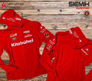 Kitzbühel Siemik Ski Austria Jacke Sweat Men Premium Red XS