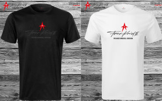 Doppelpack KNEISSL "Black STAR" und "White Star " Premium Shirts Men Black and White