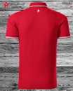 KNEISSL STAR Polo-Shirt Premium Men Red /White