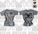 Women T-Shirt Bock Black Melange SC Teutonia Bockau...