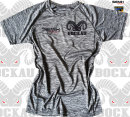 Women T-Shirt Bock Black Melange SC Teutonia Bockau Siemik Sport
