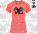 Women T-Shirt Bock Red Rose Melange SC Teutonia Bockau...