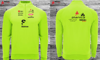 Skifliegen Planica Team Siemik Sport Edition "Planica Kneissl FKD" Half Zip Skipullover Rass Siemik Kneissl Sportsgroup Lime