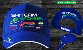 Skiteam Sachsen Skisprung  Cap  KNEISSL-SIEMIK - Sportsgroup Premium Cap Blau