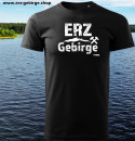 Erzgebirge T-Shirt Herren Premium Schwarz  Design Weiss by Siemik